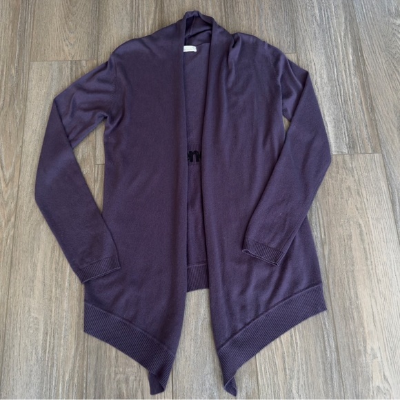 Bench Open Front Long Cardigan Sweater Purple Women’s Size Medium - Picture 7 of 10